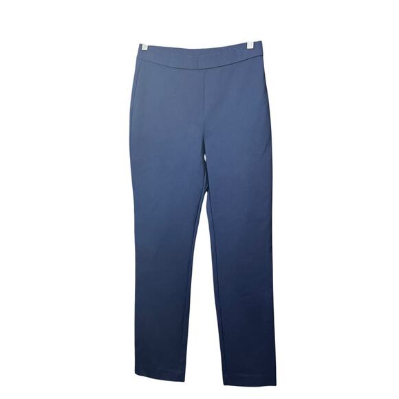 Susan Graver Pants - Susan Graver Straight Leg Pull On Dress Pants Navy XS